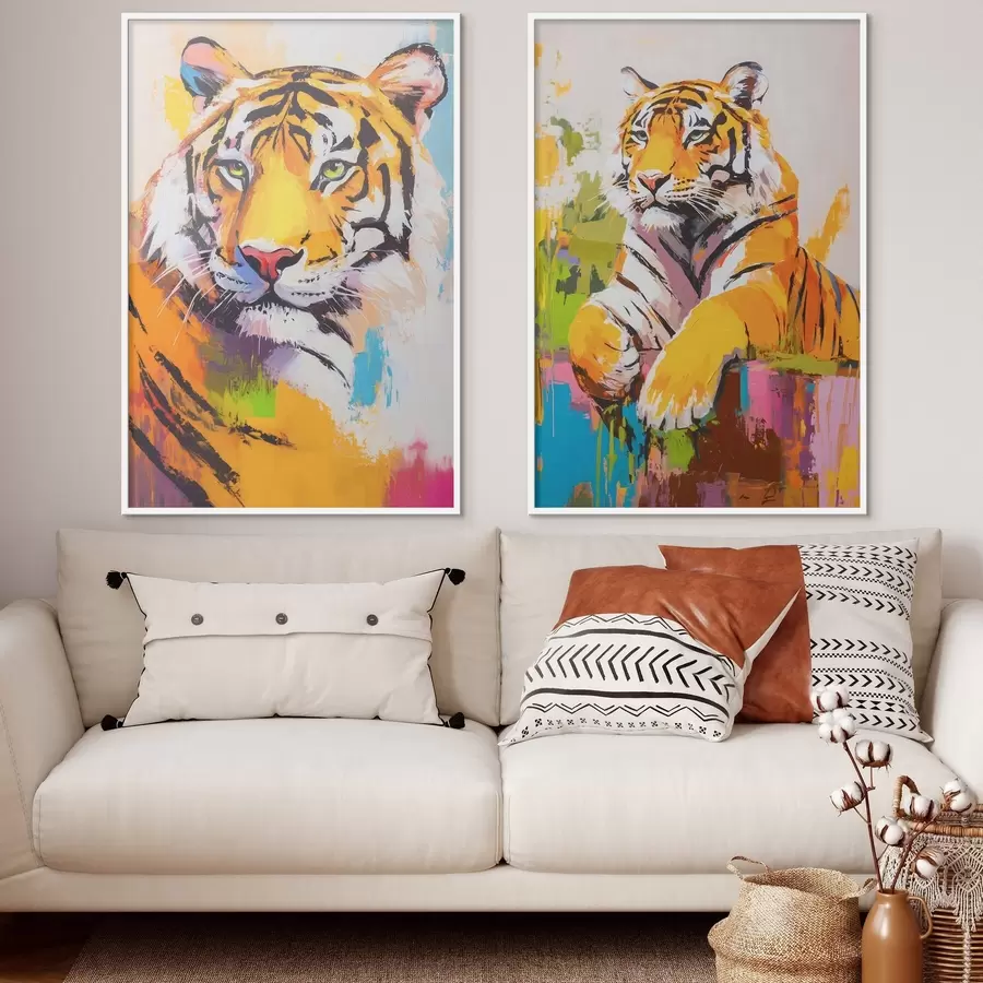 Fotobehang Tijgers d00507