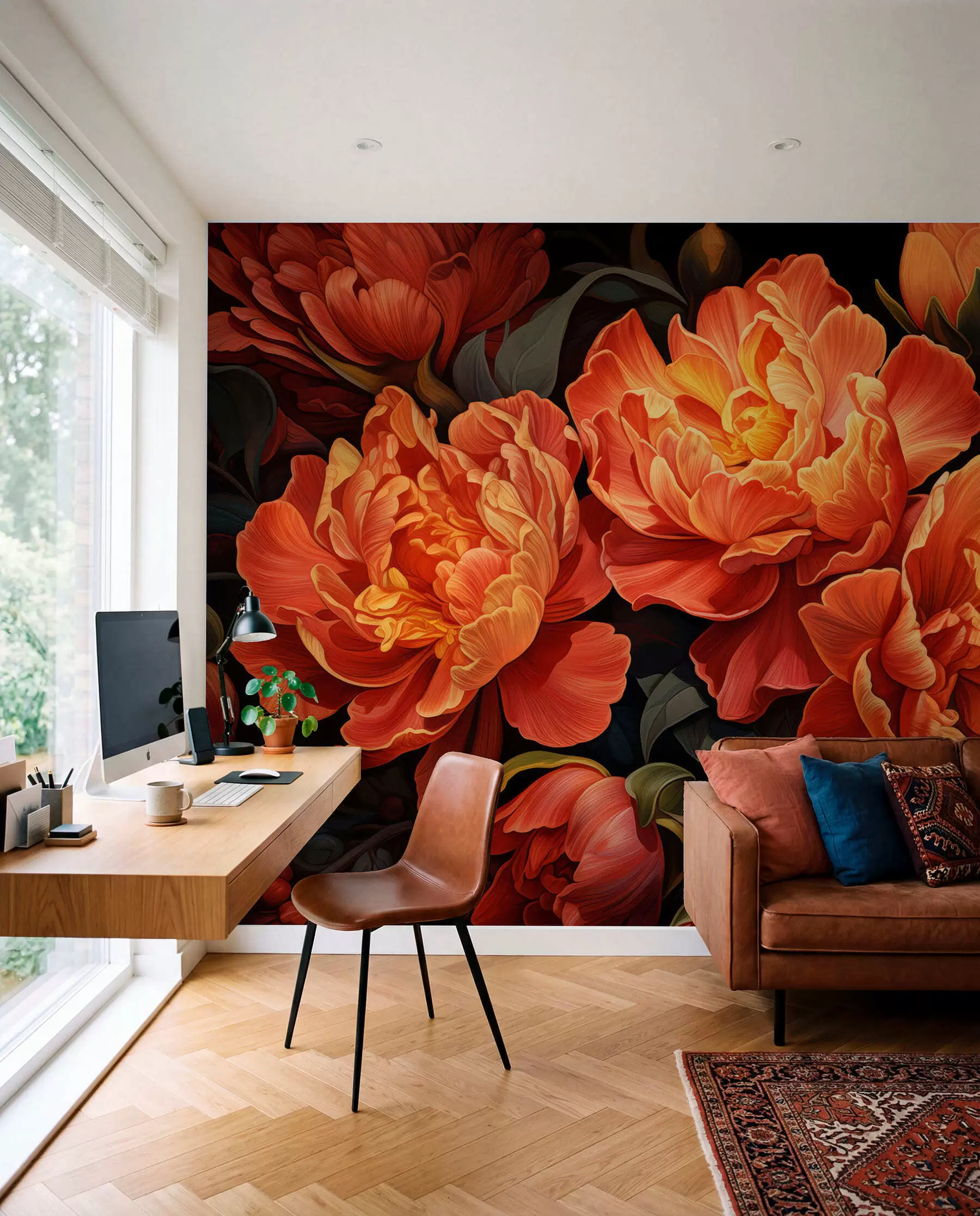 Fotobehang Warme bloemige avond w05044