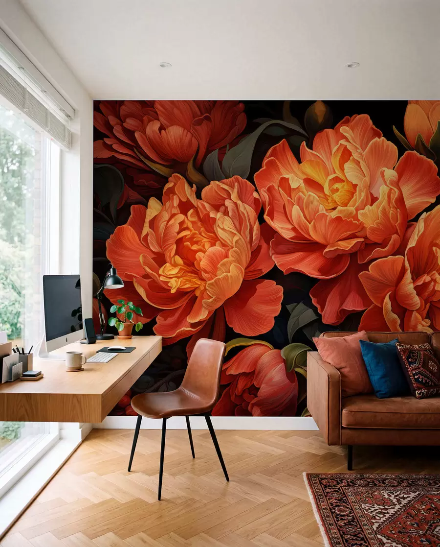 Fotobehang Warme bloemige avond w05044