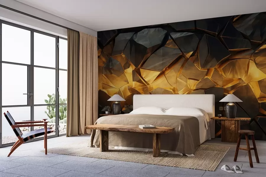 Fotobehang Aquarelsteenimitatie w05045