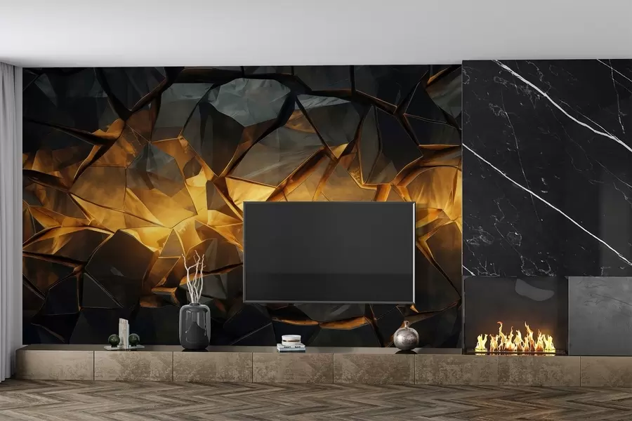 Fotobehang Aquarelsteenimitatie w05045