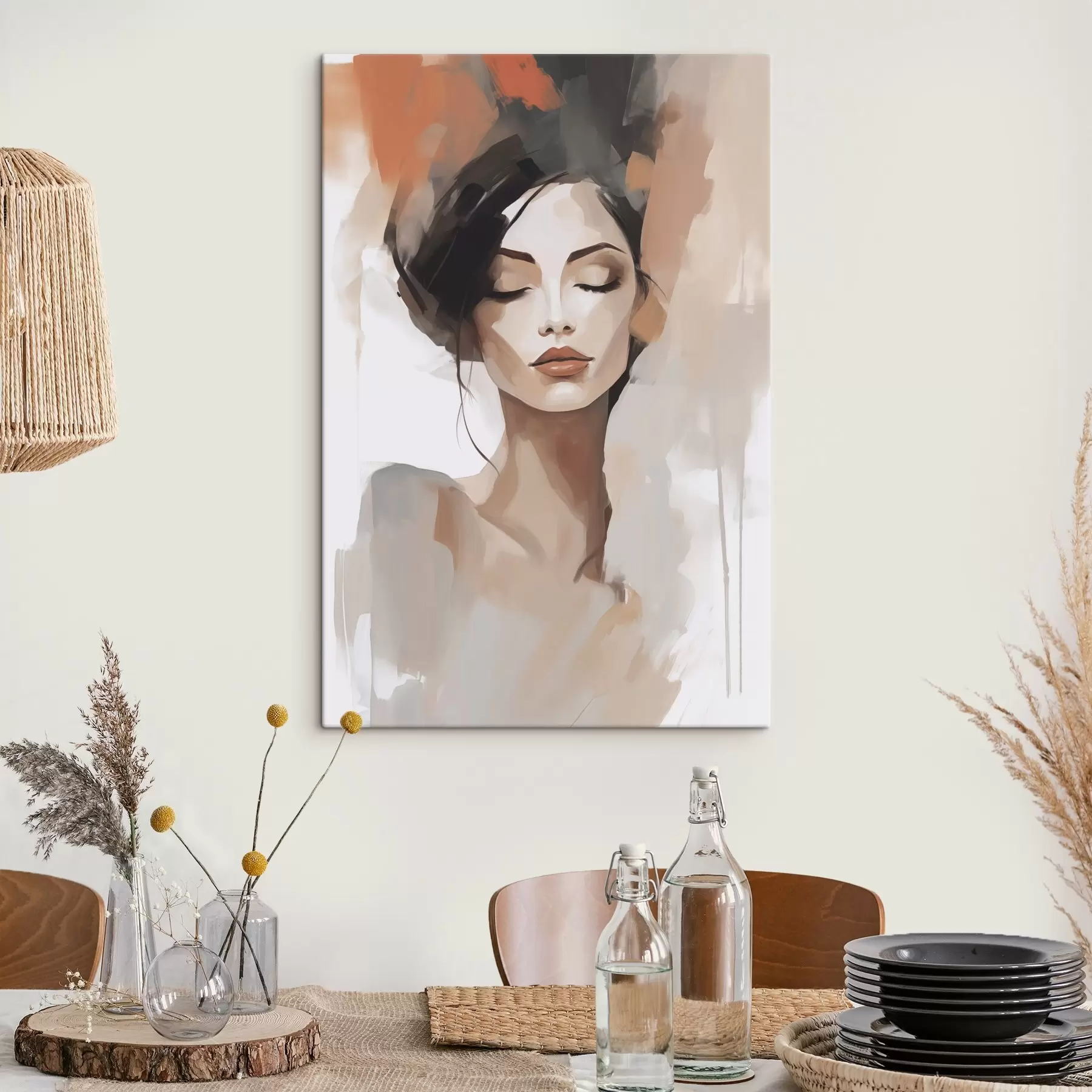 Fotobehang Abstract portret van een meisje s47151