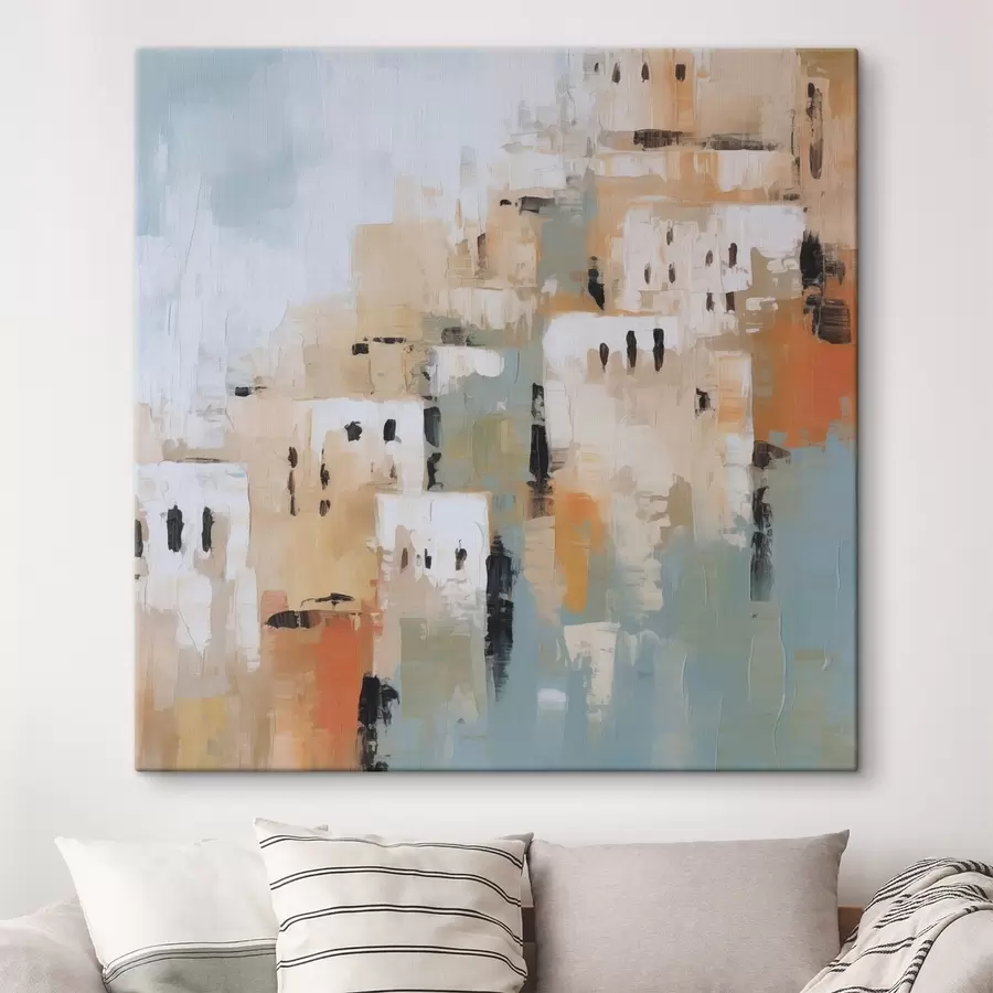  Schilderijen Abstracte stad s47241