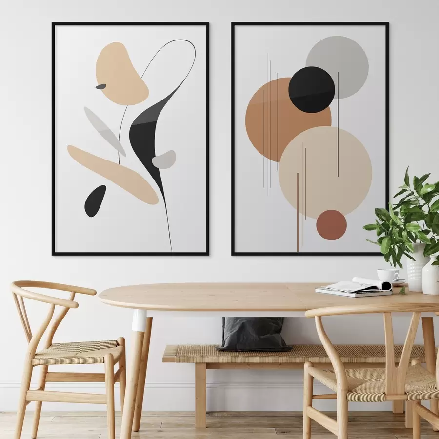 Fotobehang Abstracte geometrische compositie d00908