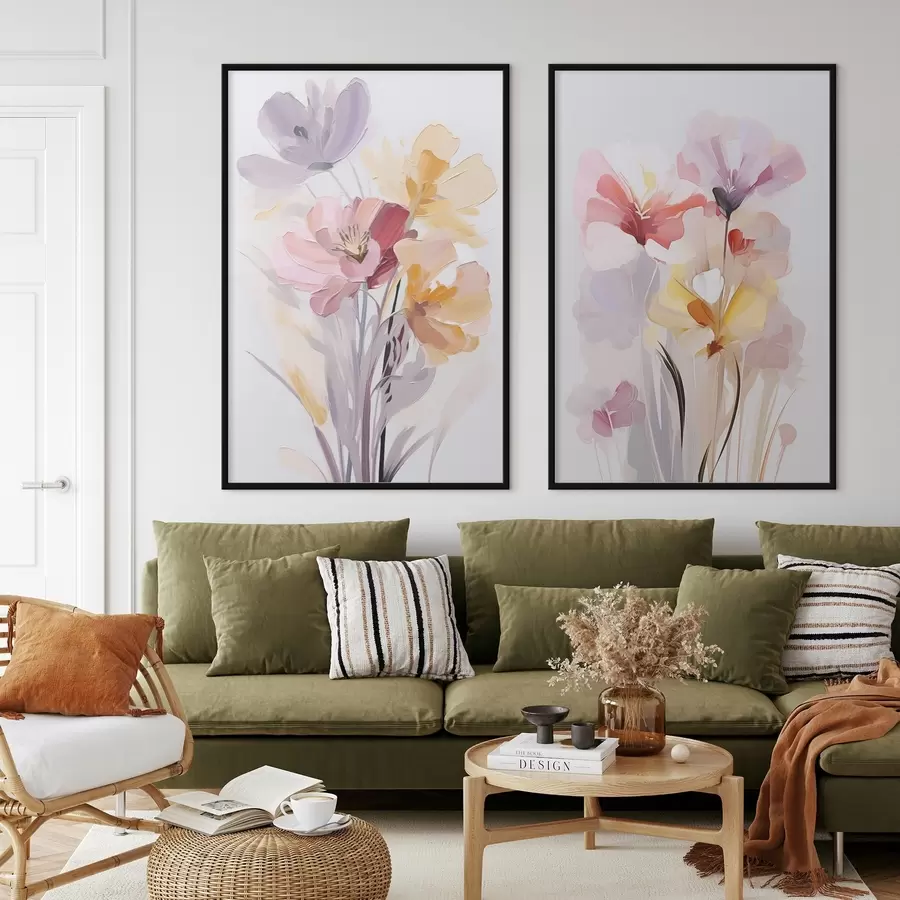 Fotobehang Abstract boeket bloemen d00910