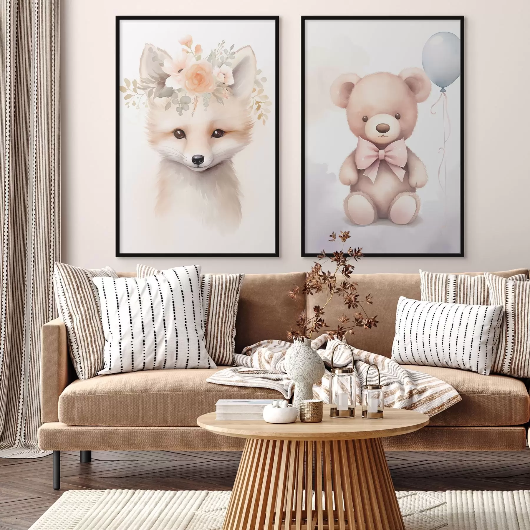 Fotobehang Vos en beer d00921