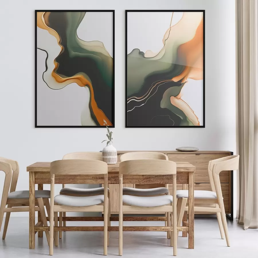 Fotobehang Abstracte golven d00859