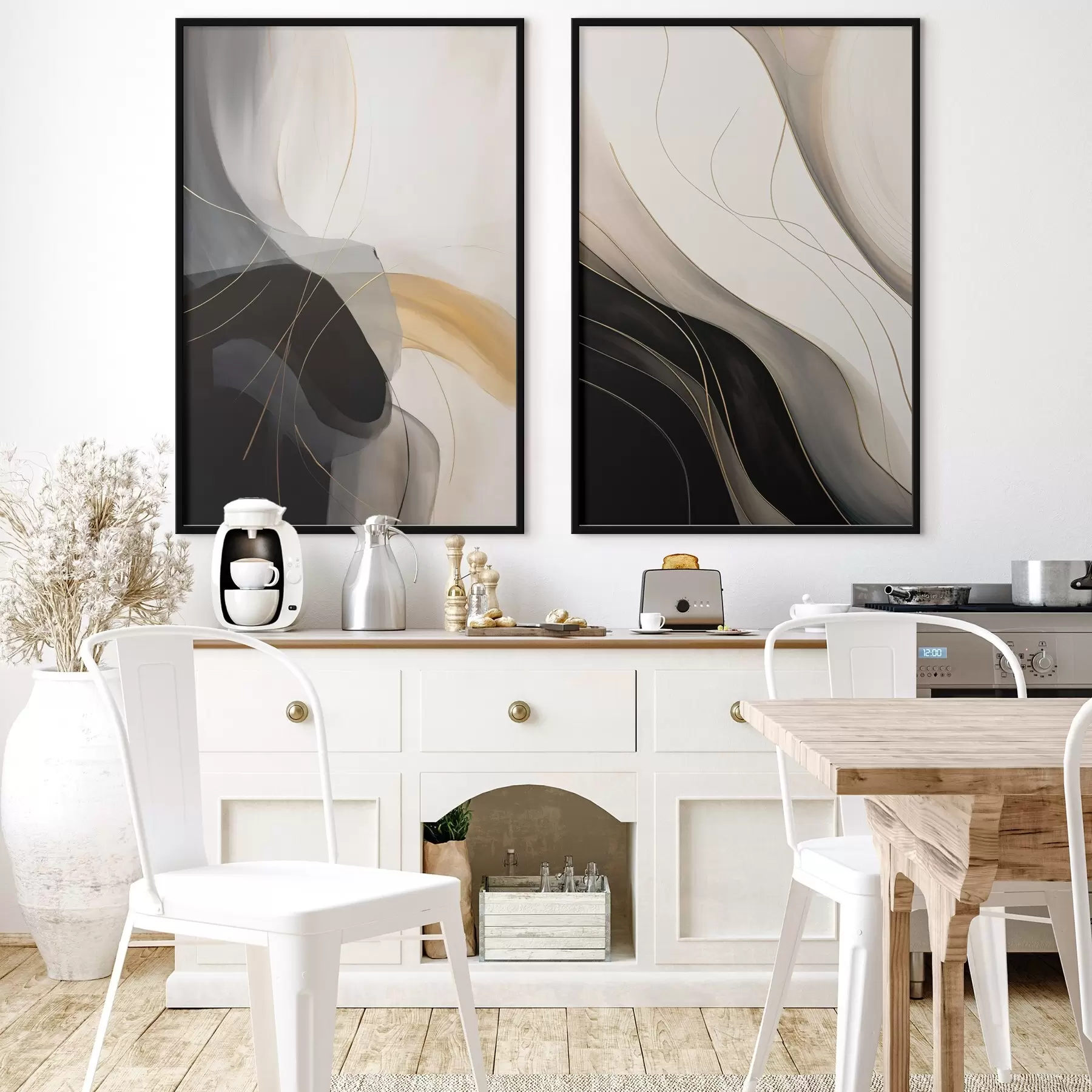 Fotobehang Monochrome curven met fijne metalen filamenten d00972