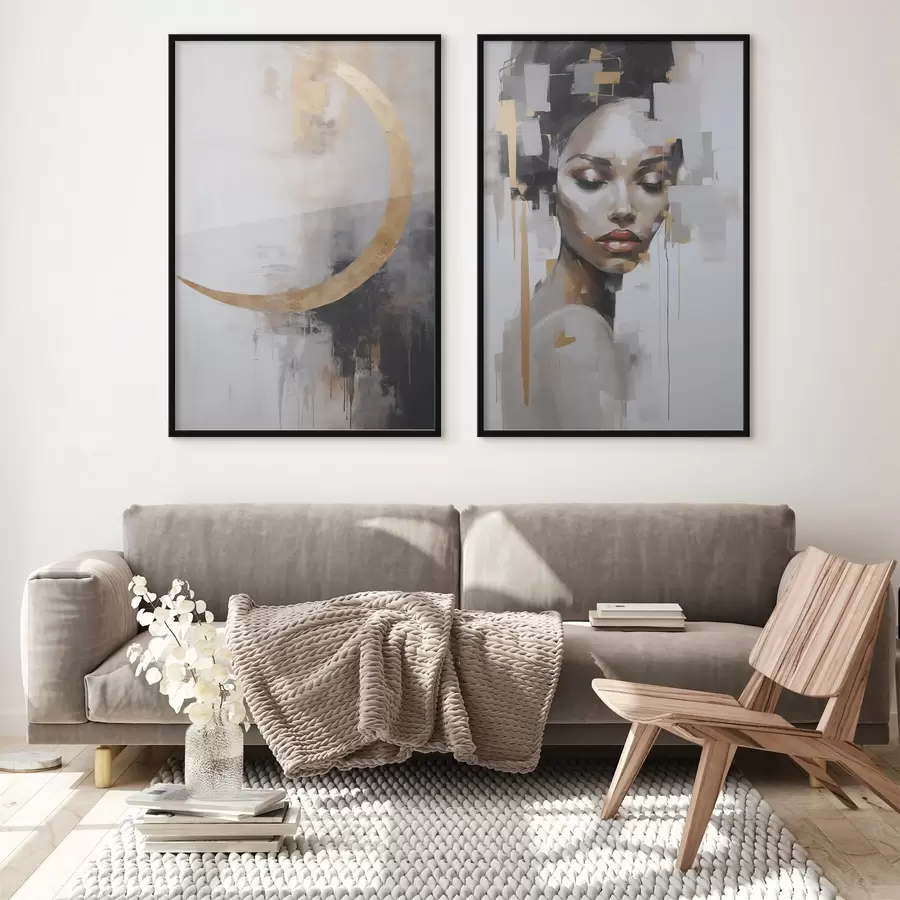 Fotobehang Abstractie imitatie van schilderkunst d00998