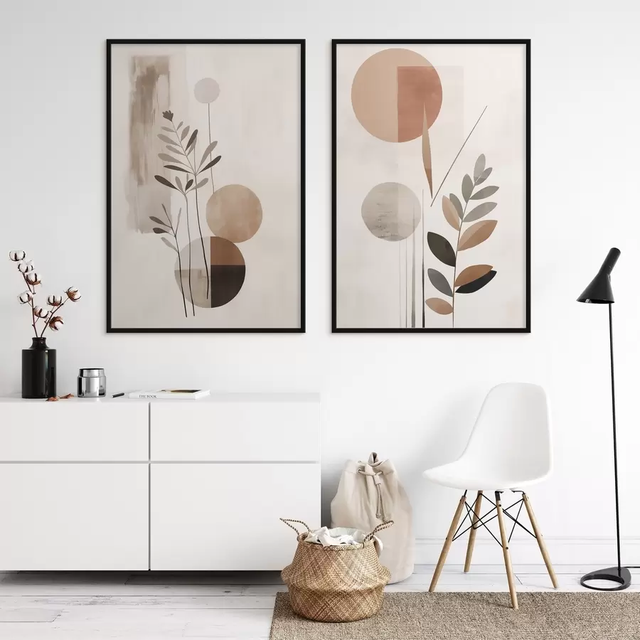 Fotobehang Abstracties met planten d01036