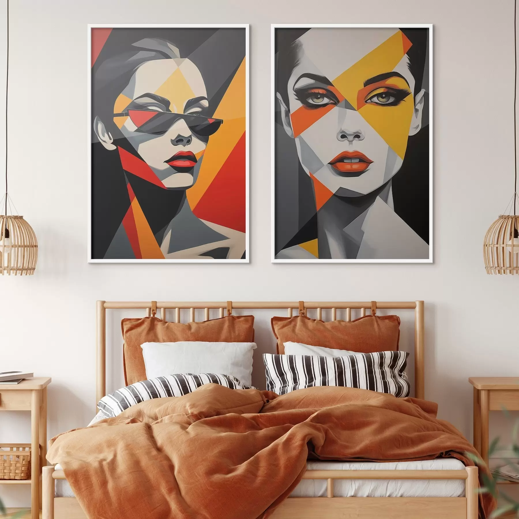 Fotobehang Abstracte portretten d01077