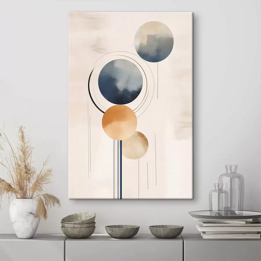  Schilderijen Abstractie met bollen s47100