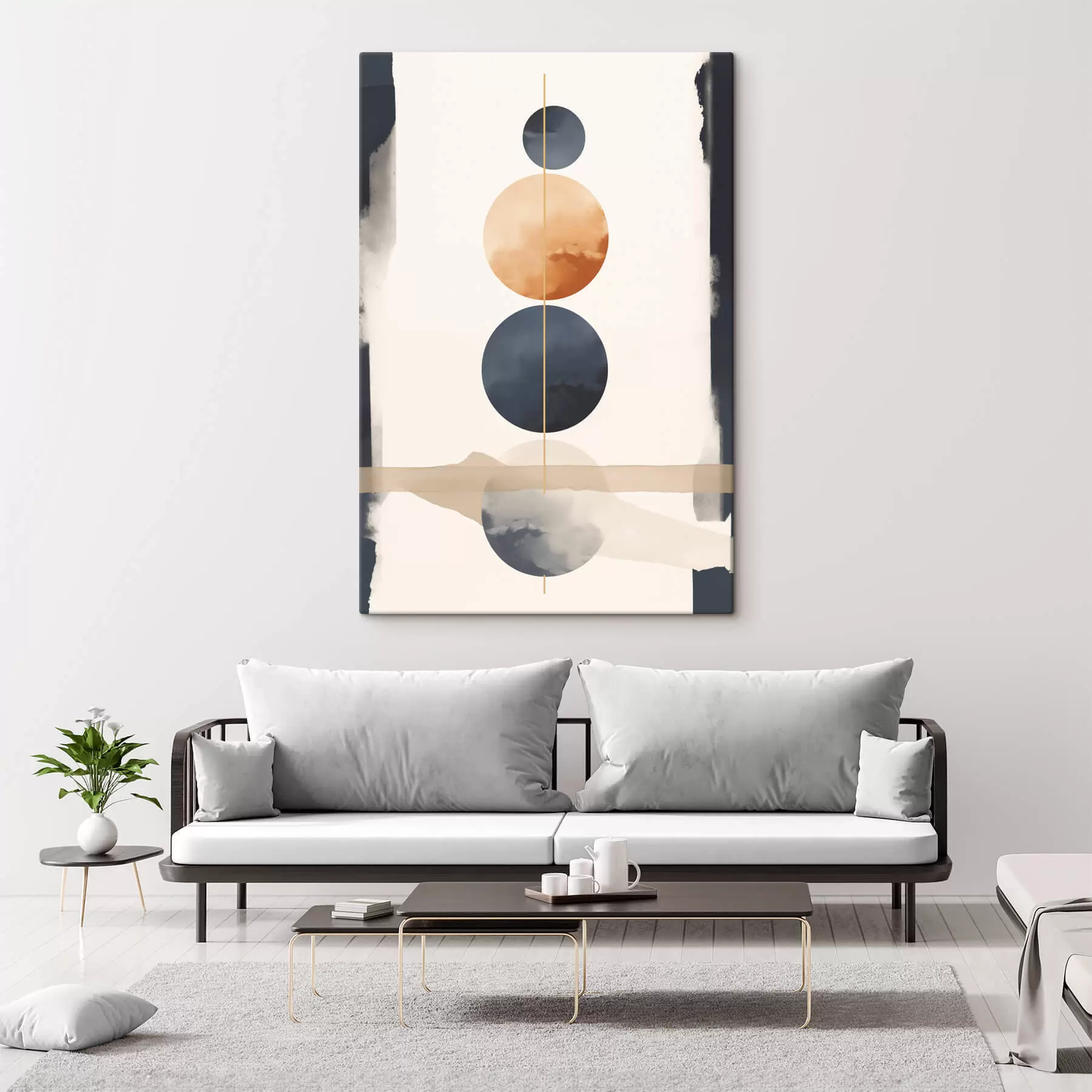  Schilderijen Abstractie met bollen s47101