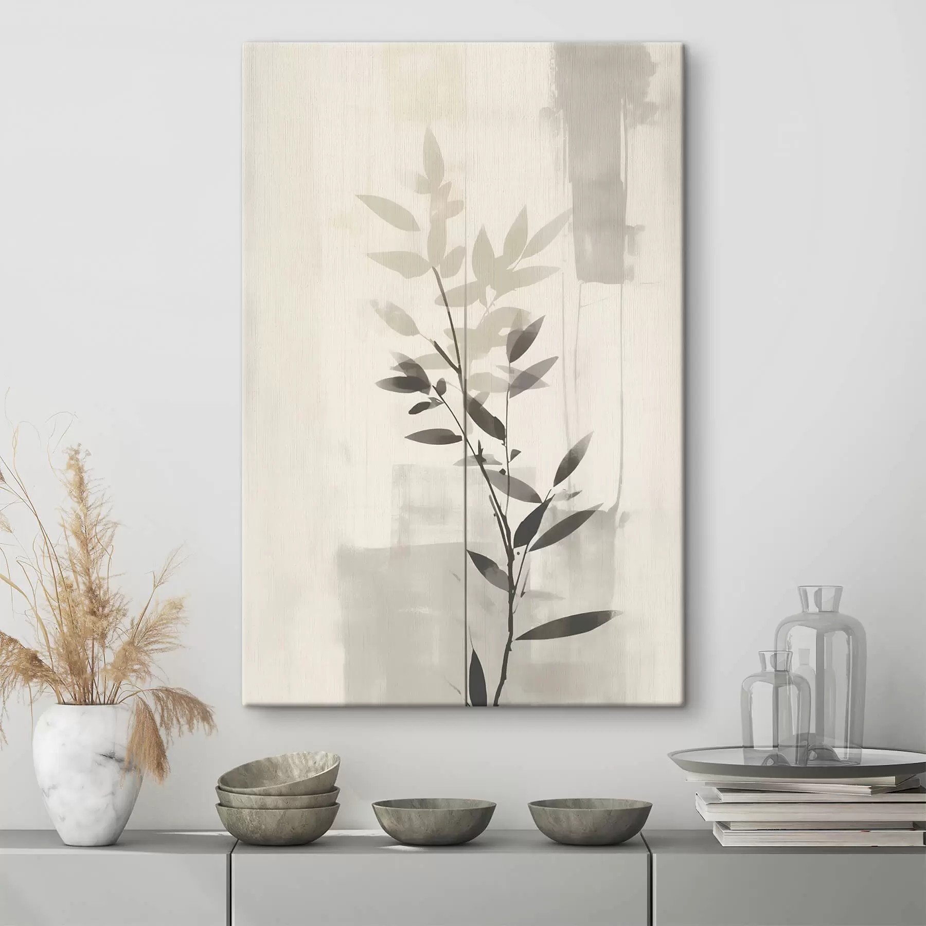  Schilderijen Abstracte bladeren s47102