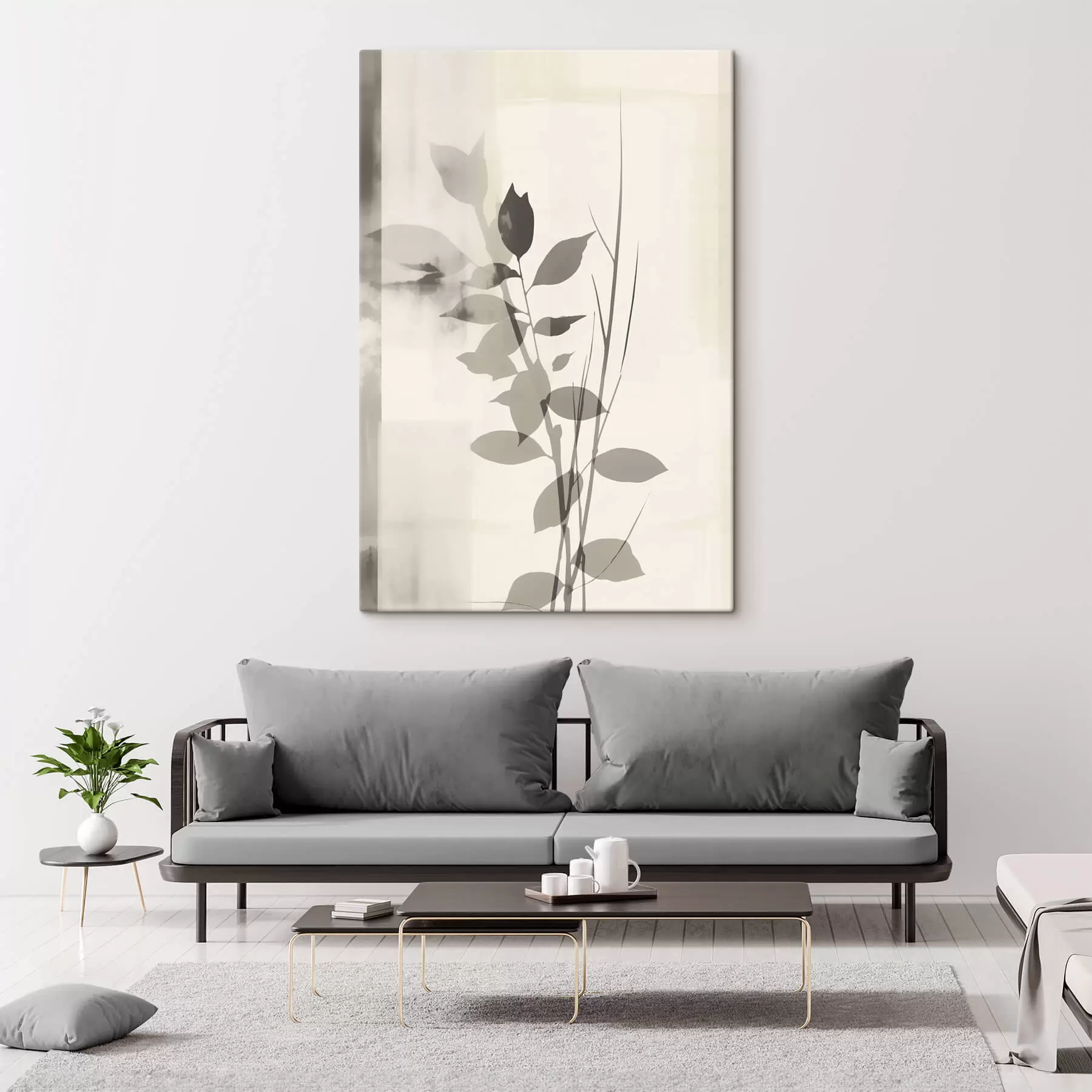  Schilderijen Abstracte bladeren s47103