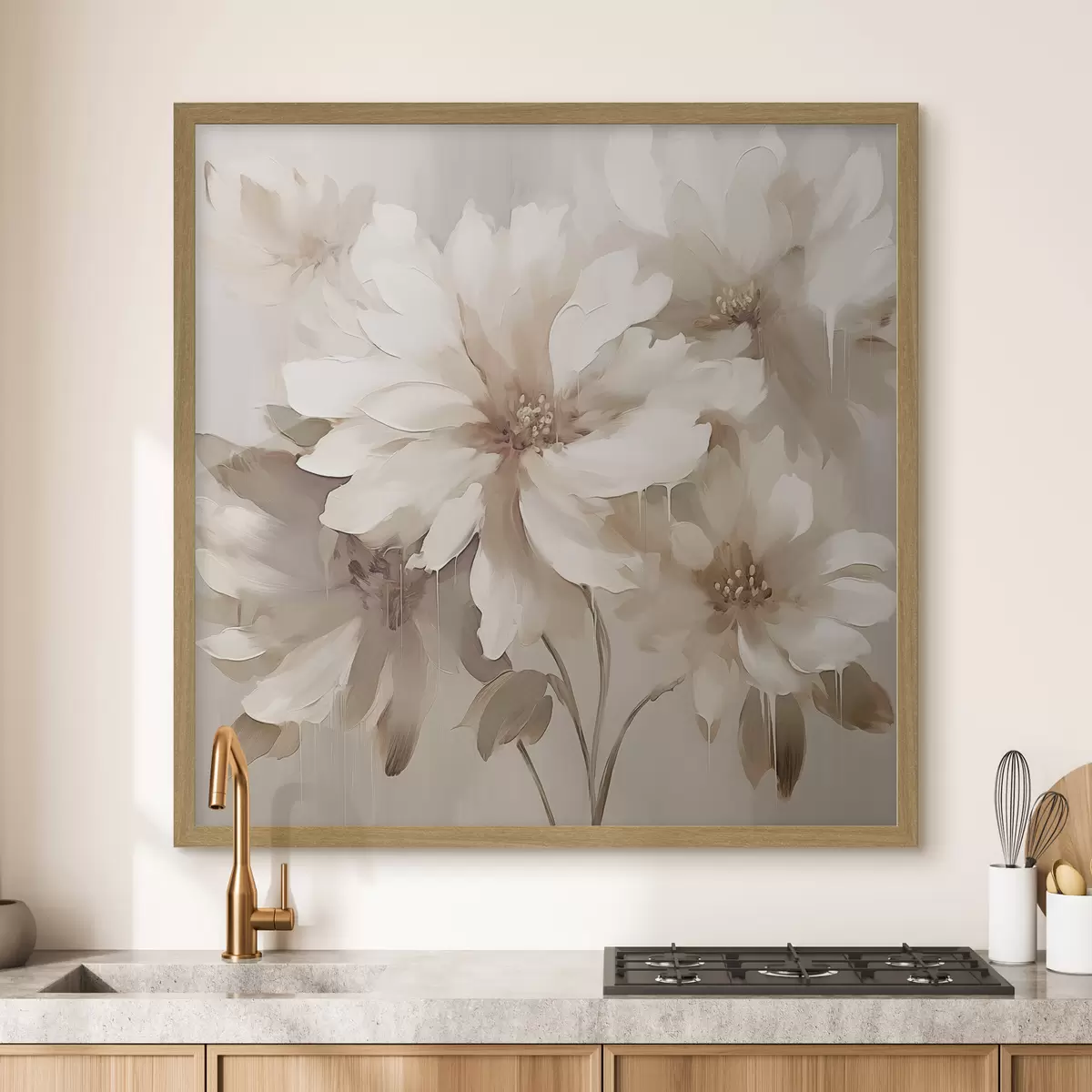 Poster Abstracte bloemen f46975
