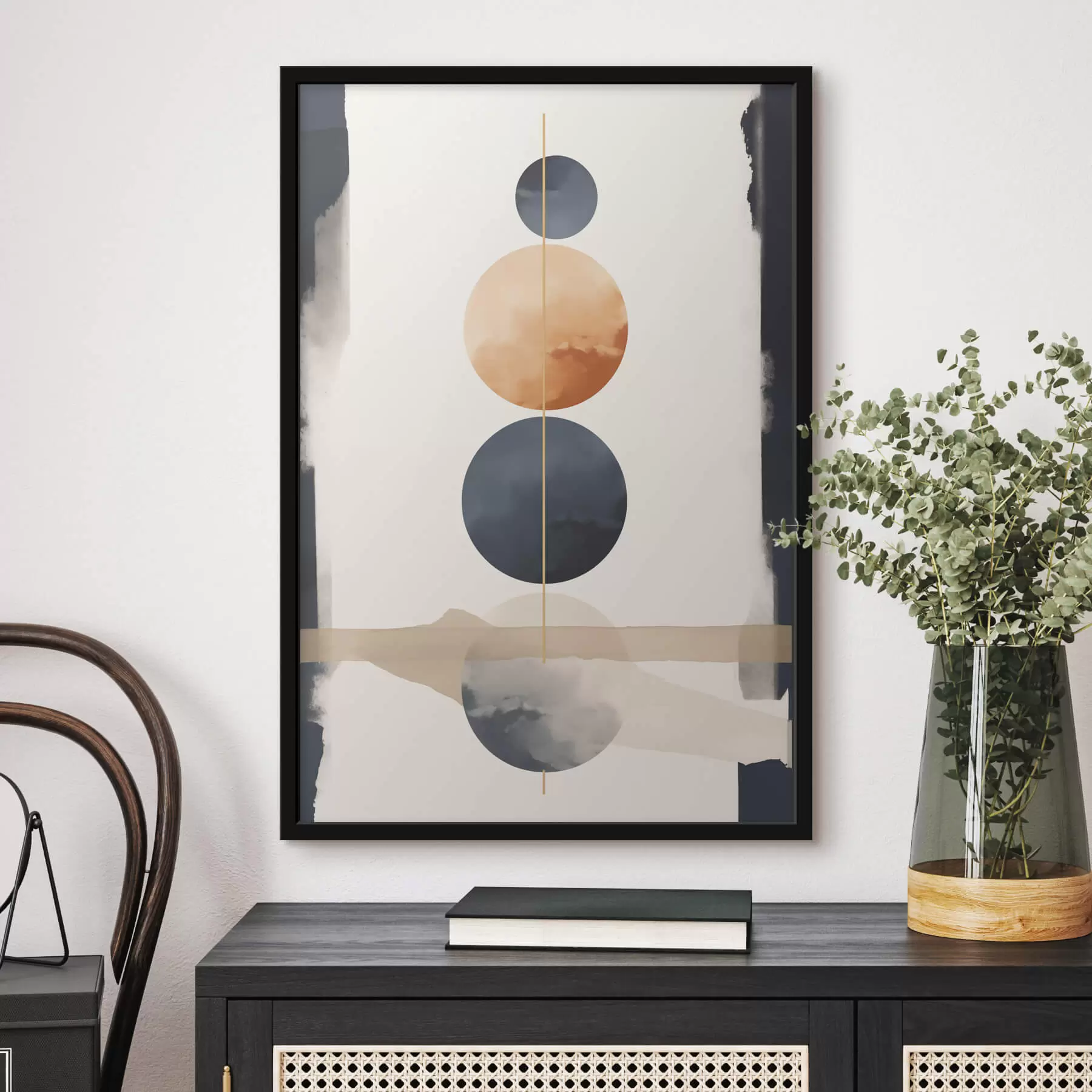 Fotobehang Abstractie met bollen f47101