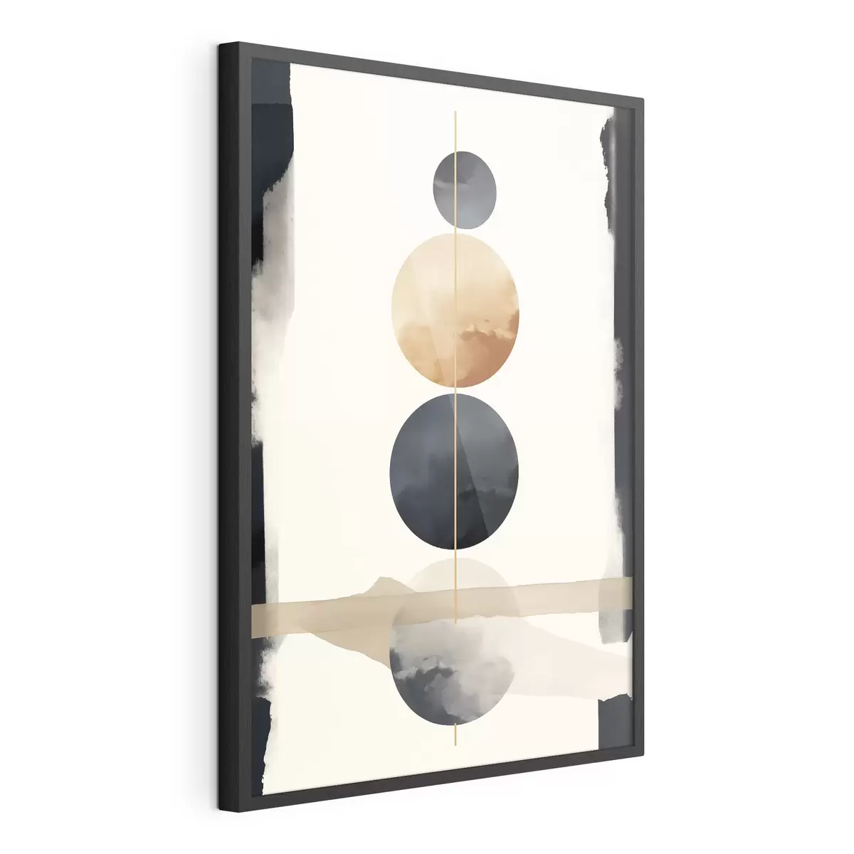 Poster Abstractie met bollen f47101