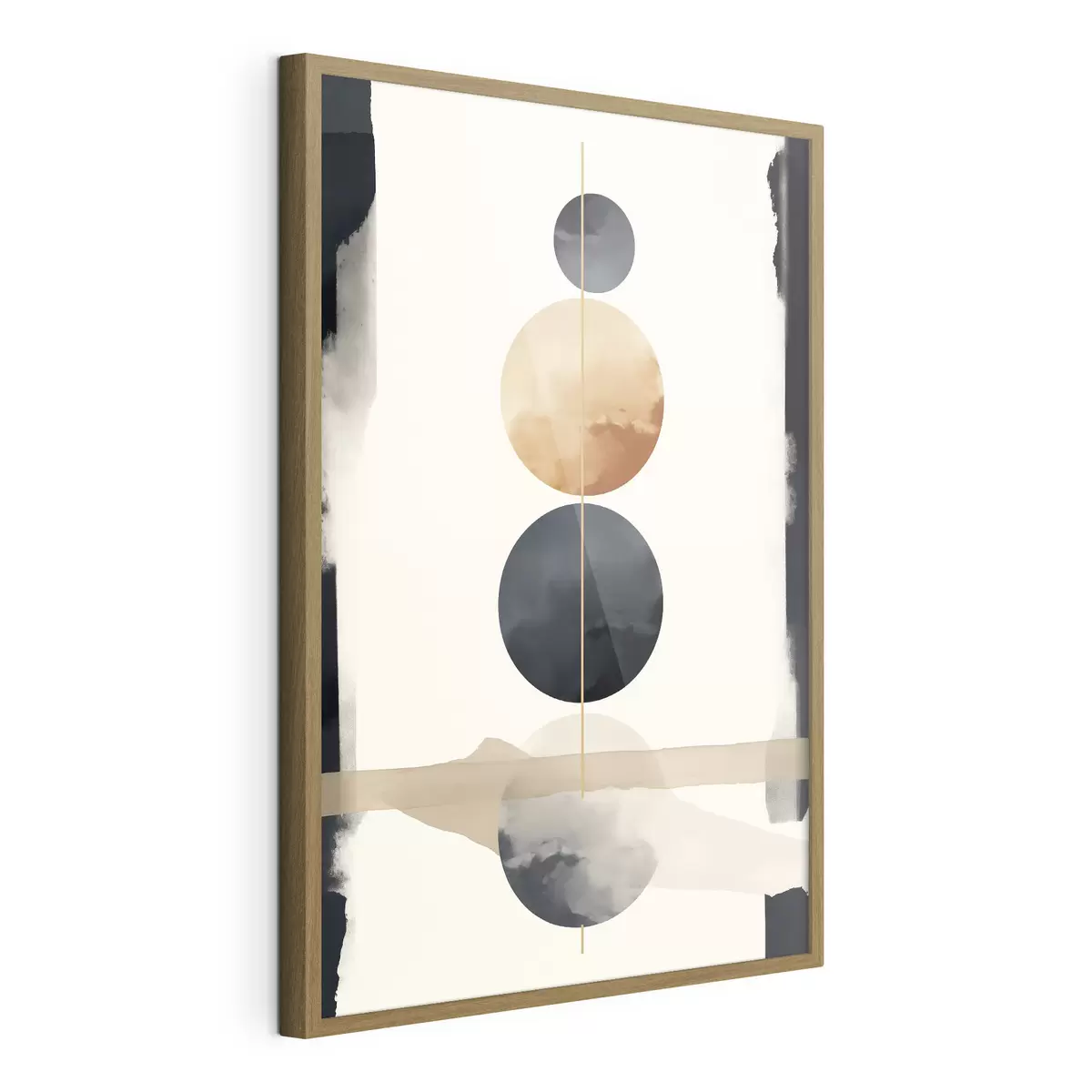 Poster Abstractie met bollen f47101