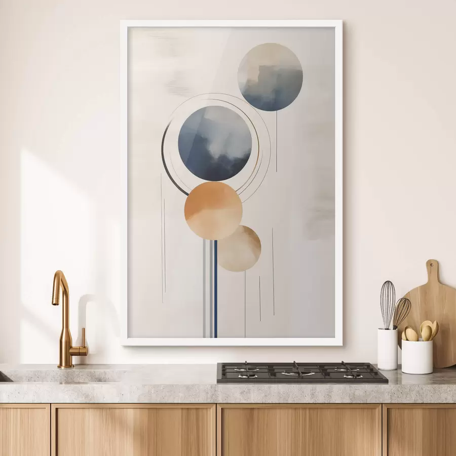 Fotobehang Abstractie met bollen f47100