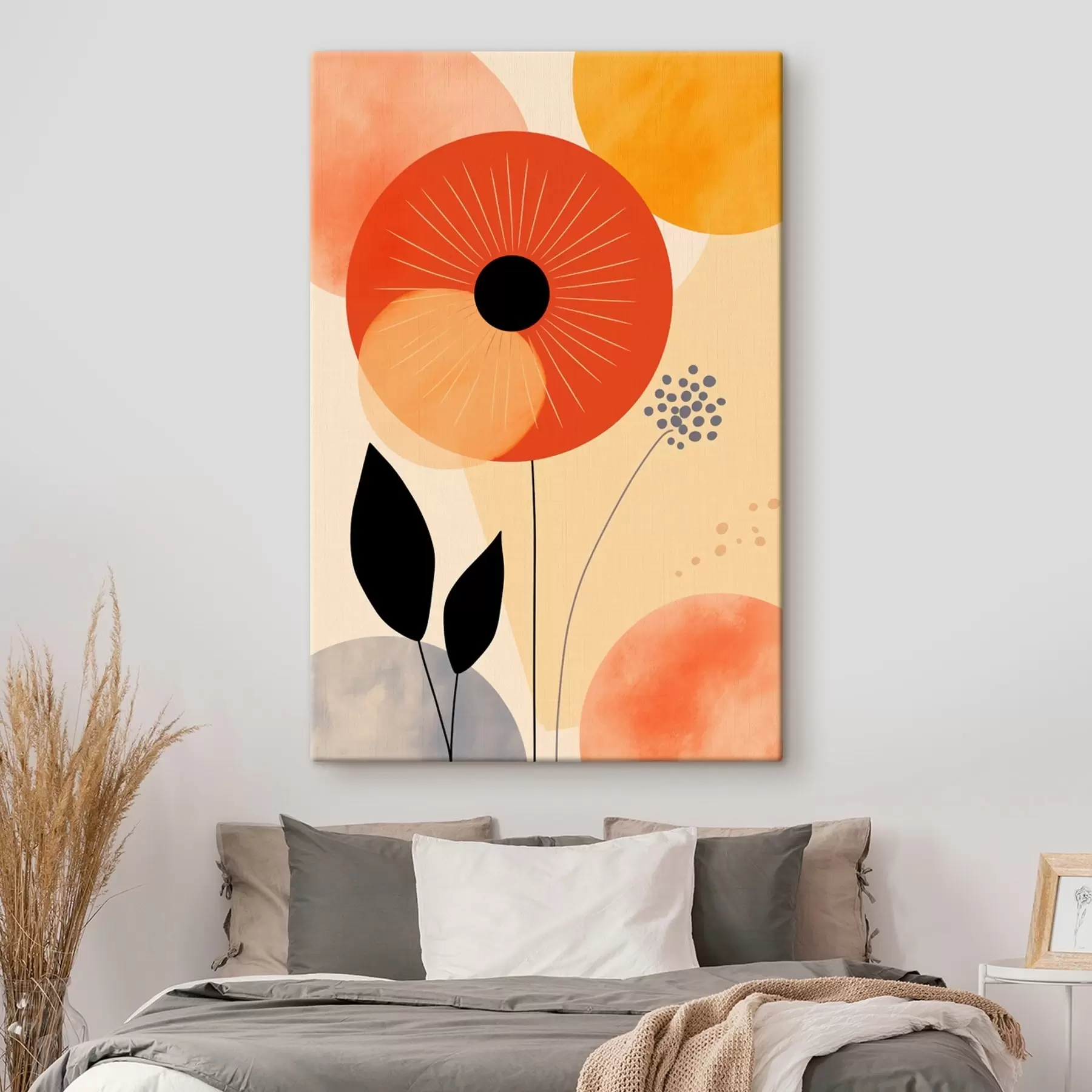  Schilderijen Decoratieve bloemenkunst in digitale illustratiestijl s46927