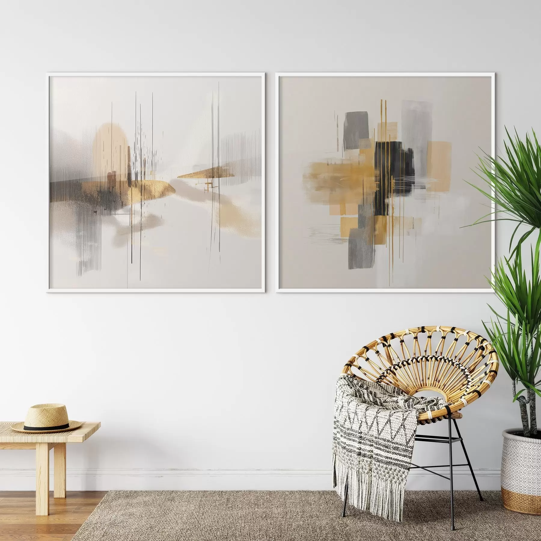 Fotobehang Artistieke compositie met grafische elementen d00740