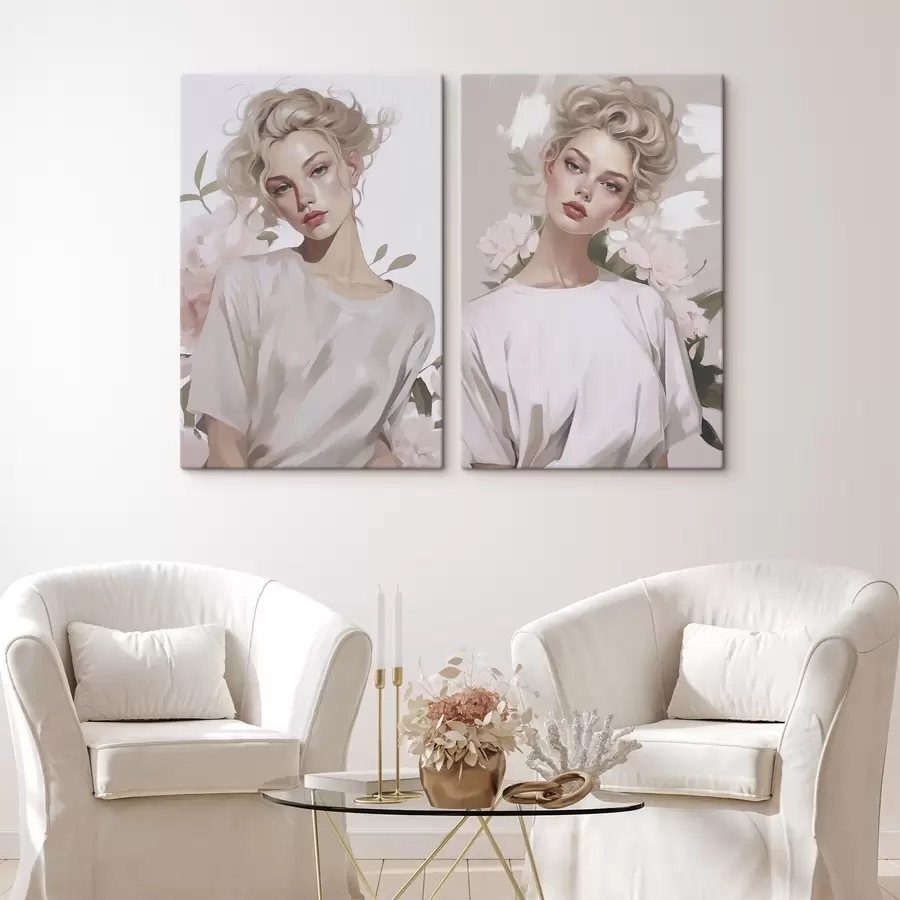  Schilderijen Portret van een meisje m01187