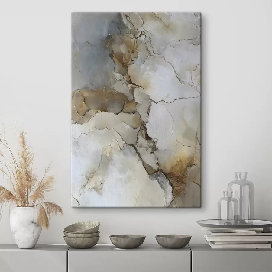  Schilderijen imitatie van abstracte textuur met scheuren s47117