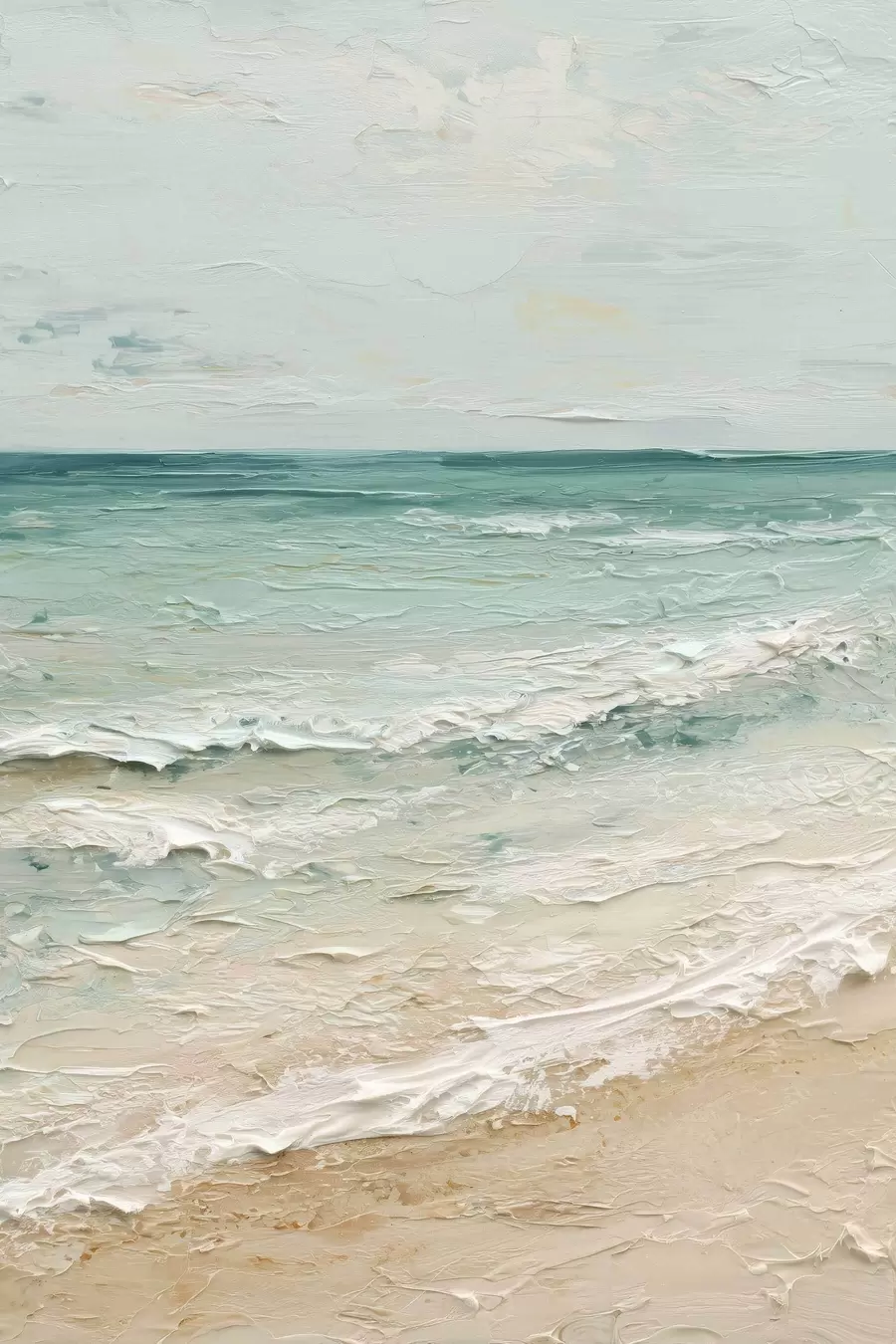  Schilderijen kust in de stijl van een olieverfschilderij s47120