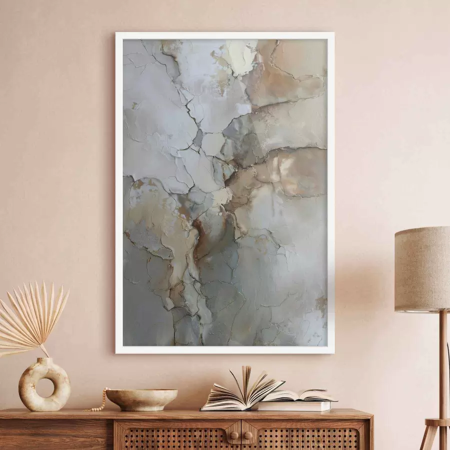 Fotobehang imitatie van abstracte textuur met scheuren f47118