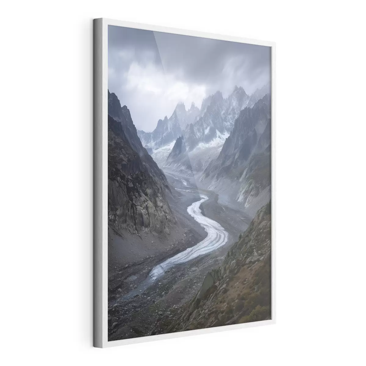 Poster berglandschap met wolken f47143