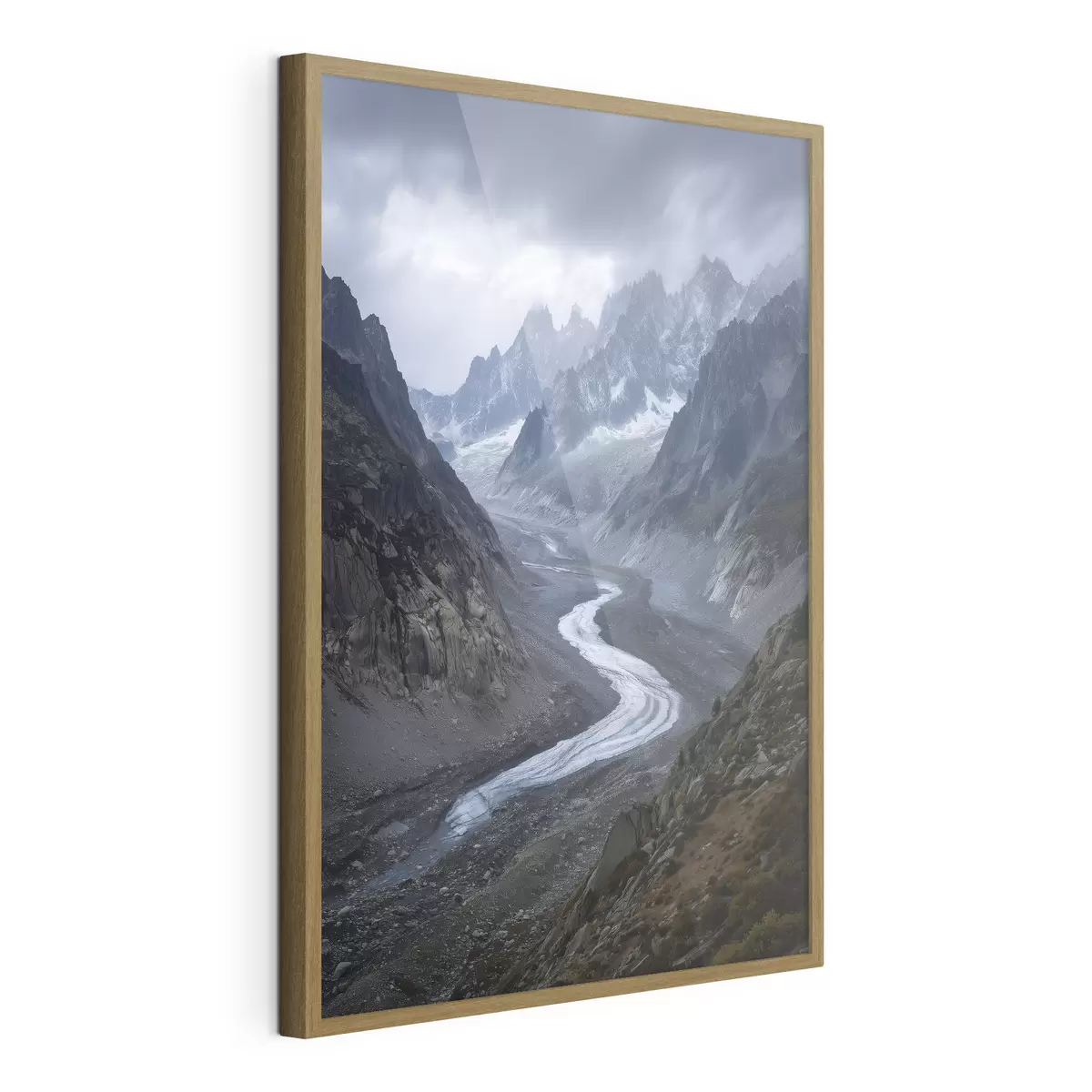 Poster berglandschap met wolken f47143