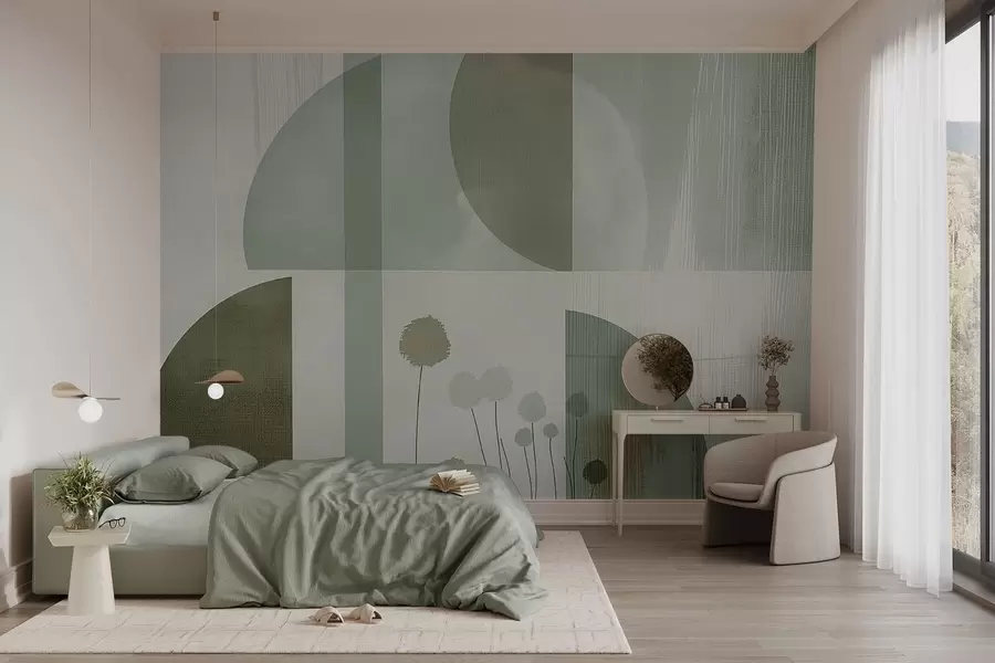 Fotobehang Bloemen en textuur w09627v2