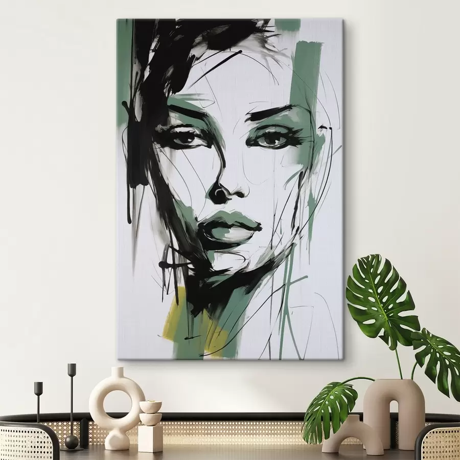  Schilderijen Abstract vrouwenportret s47499