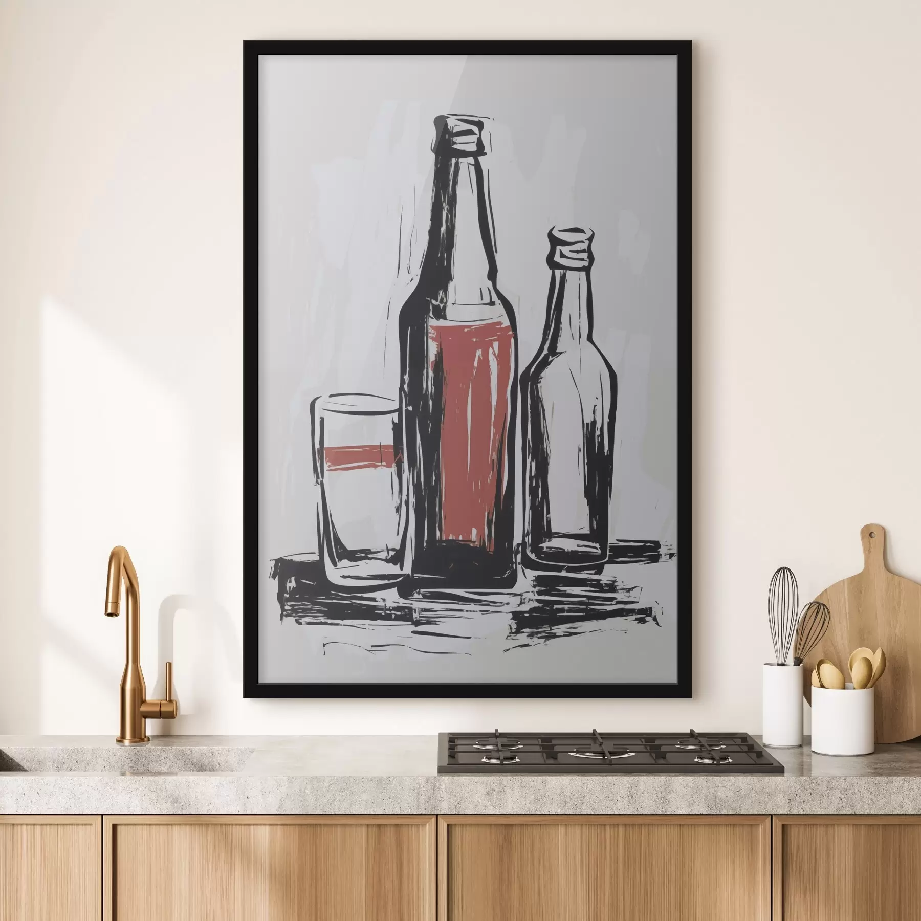 Fotobehang Flessen en glas f47493