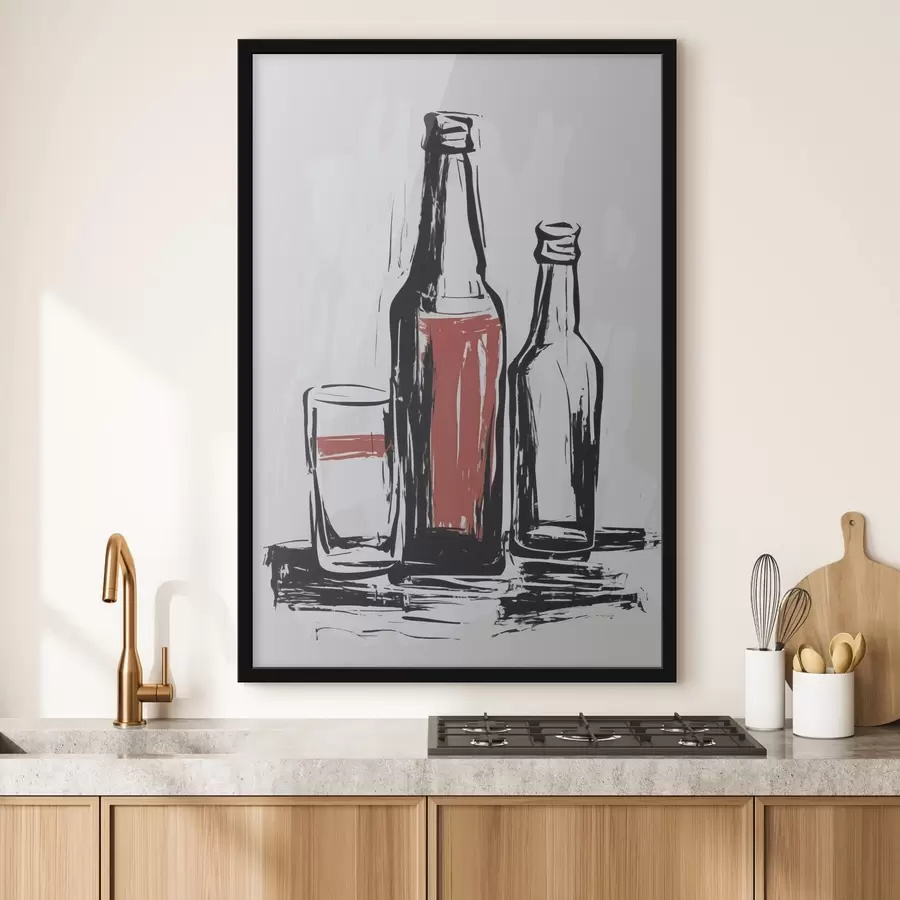 Fotobehang Flessen en glas f47493