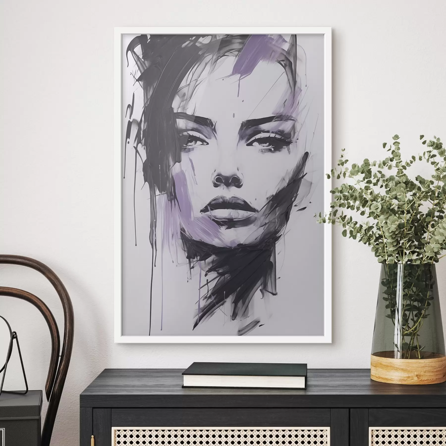 Fotobehang Abstract vrouwenportret f47498