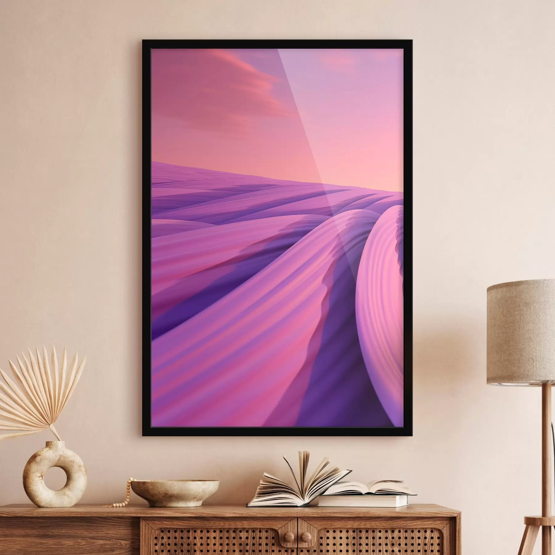 Fotobehang Abstract lavendelveld f47110