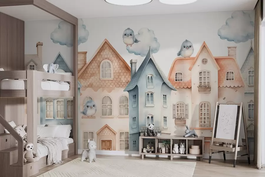 Fotobehang Huizen w05140