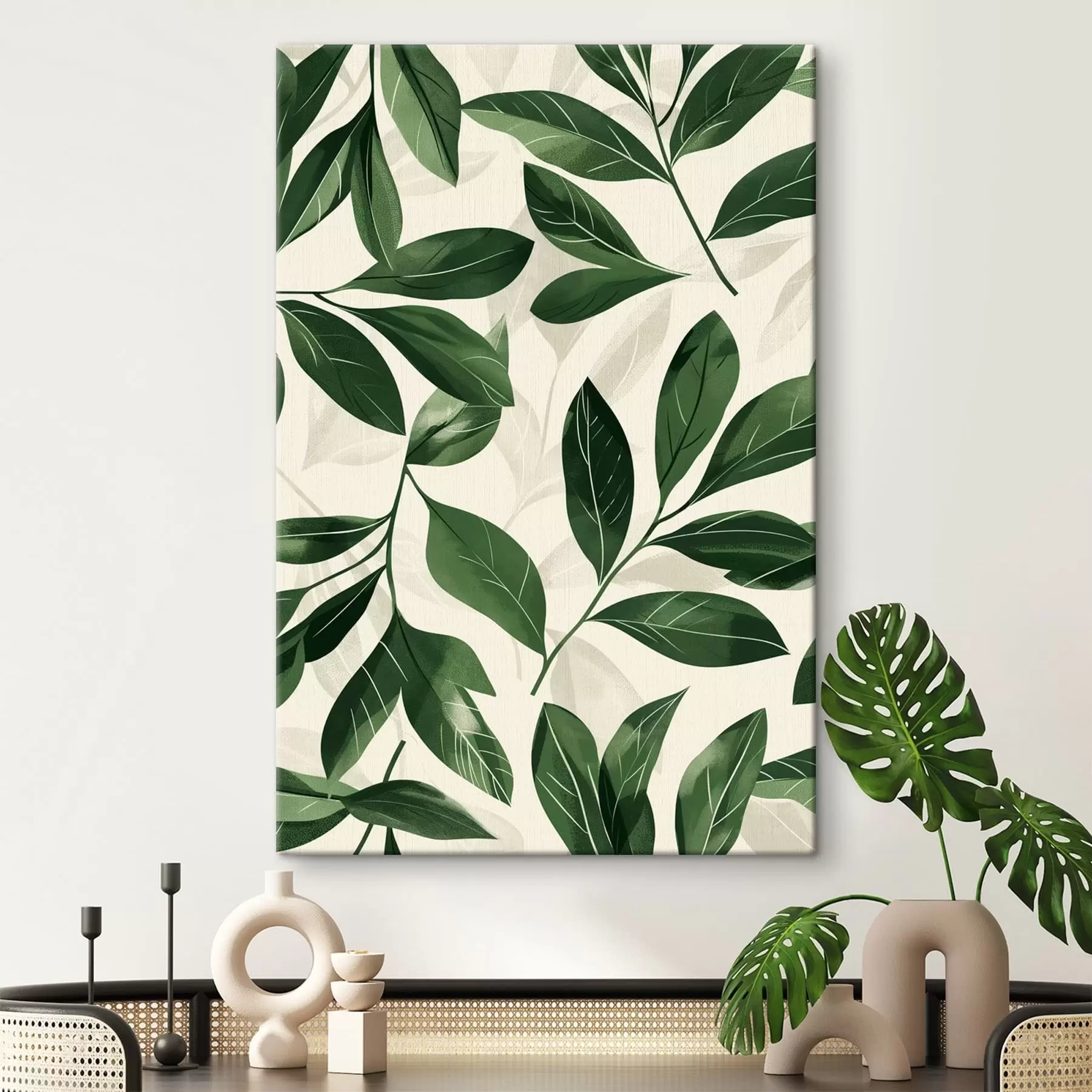  Schilderijen Babok en palmbladeren s47457