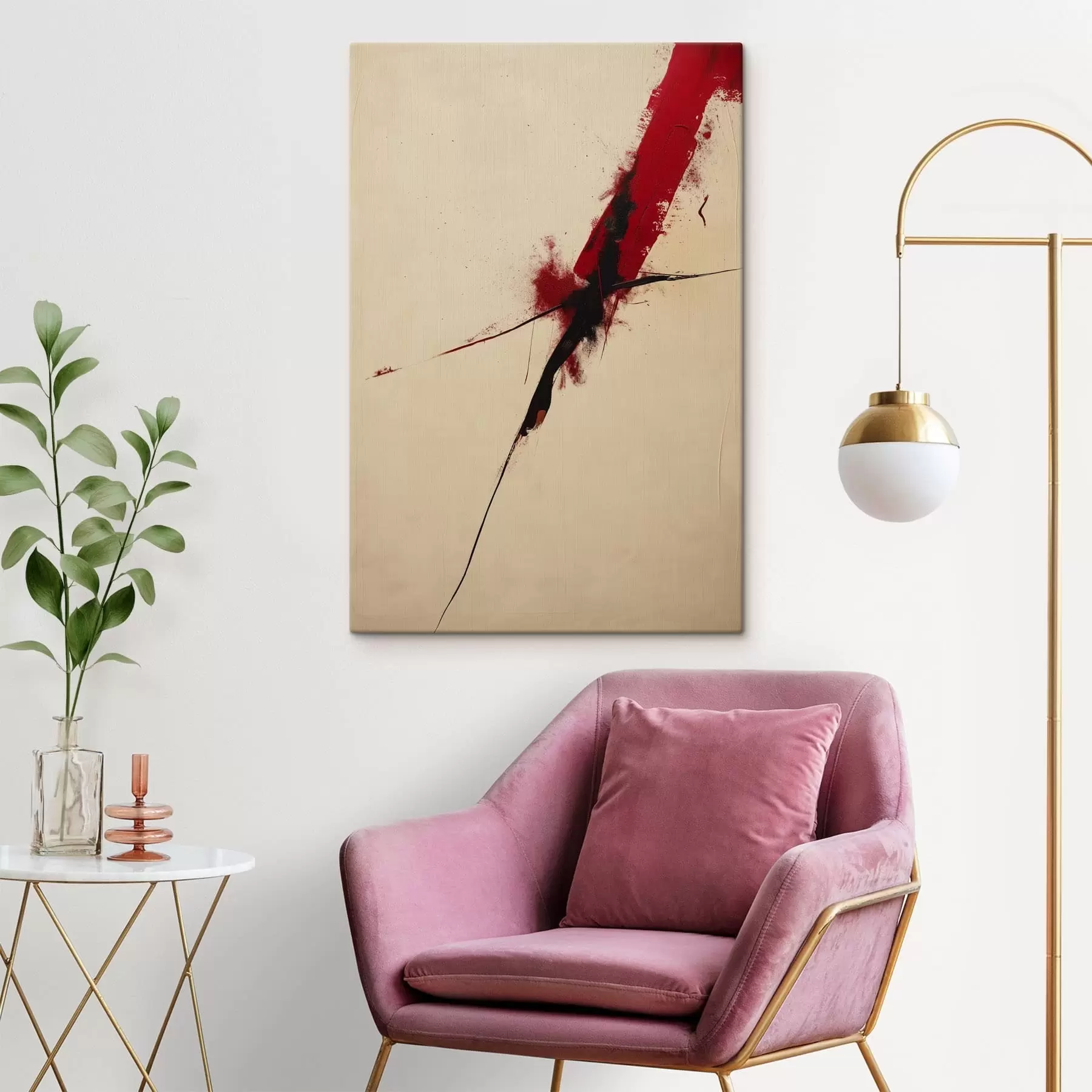 Schilderijen Rood accent s47461
