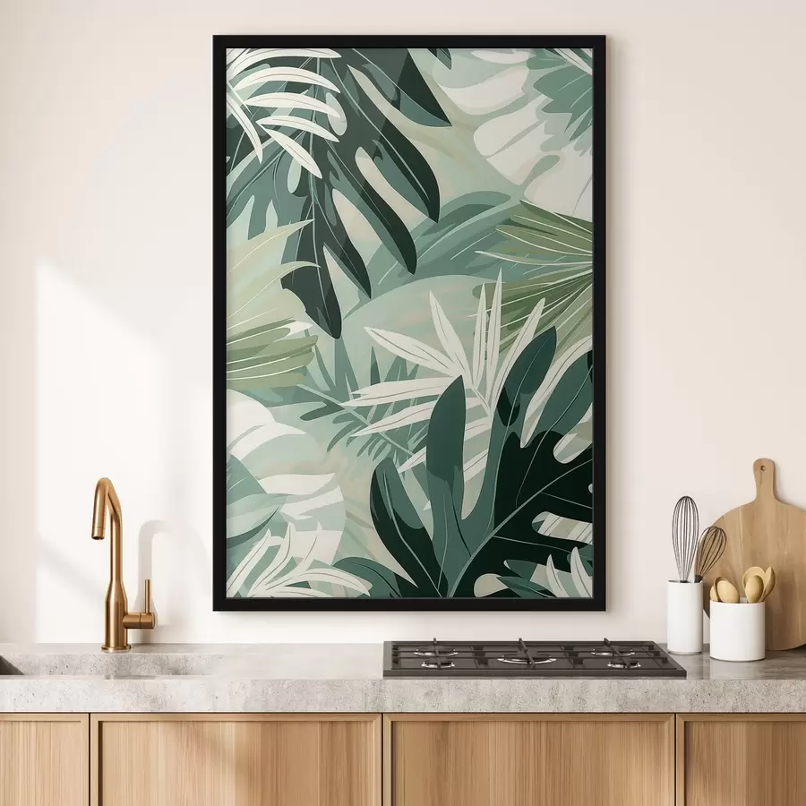 Fotobehang Palm bladeren f47455