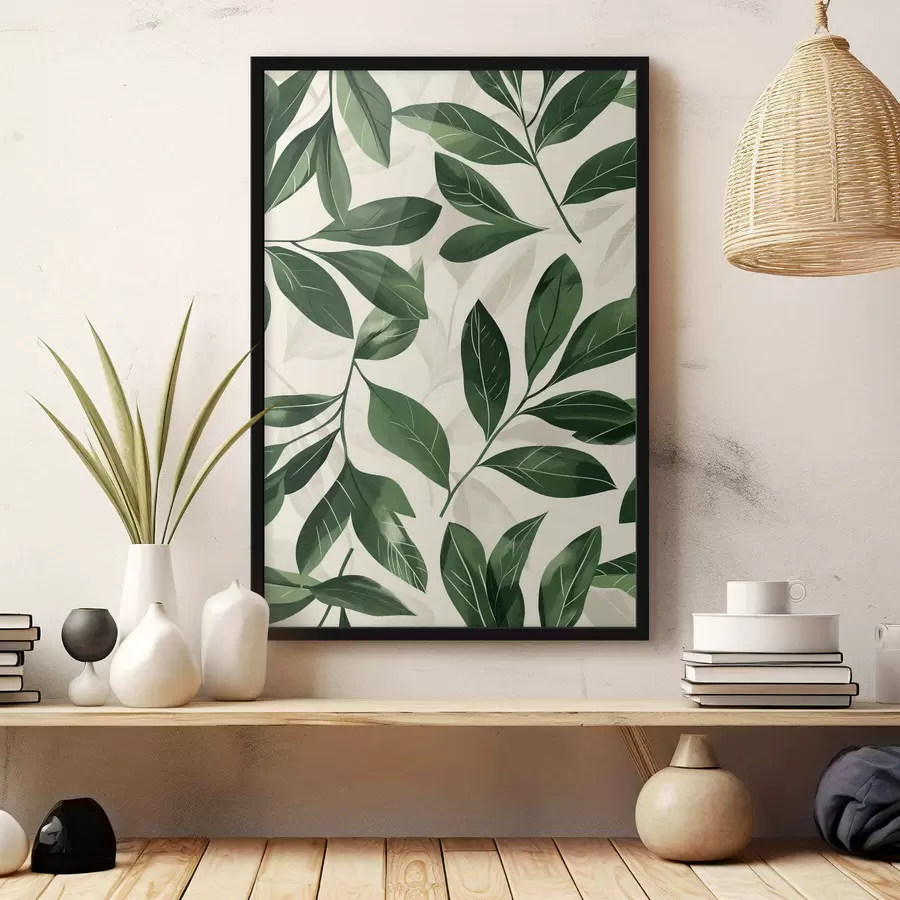 Fotobehang Babok en palmbladeren f47457