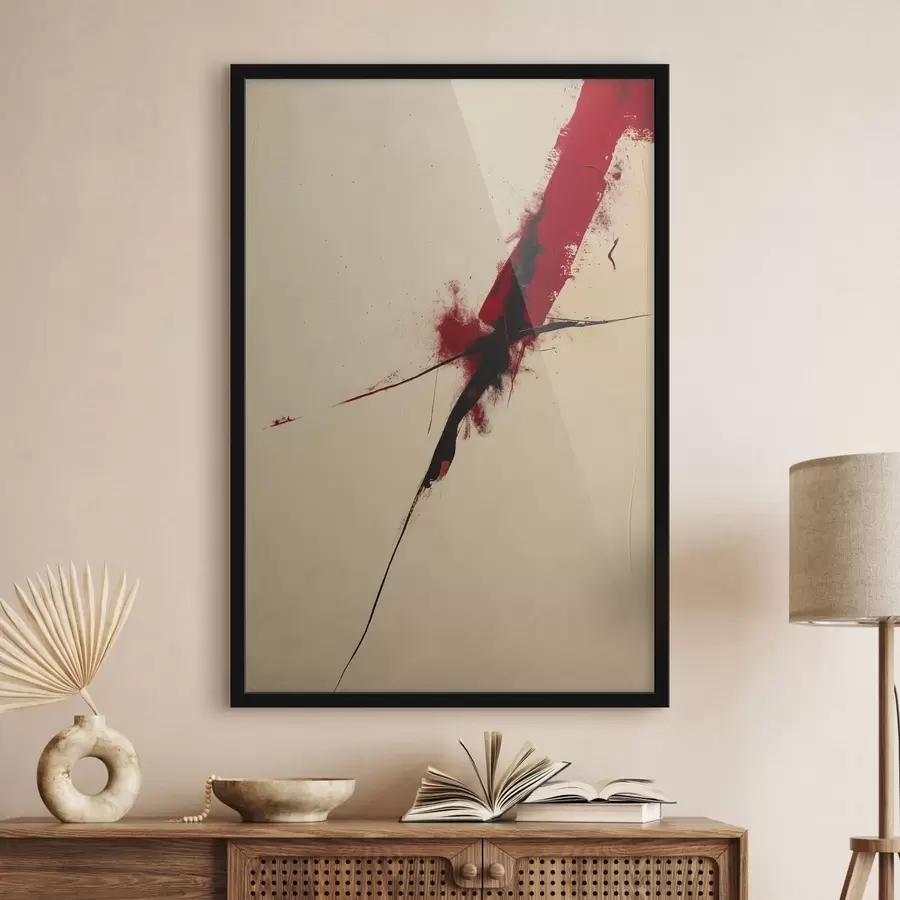 Fotobehang Rood accent f47461