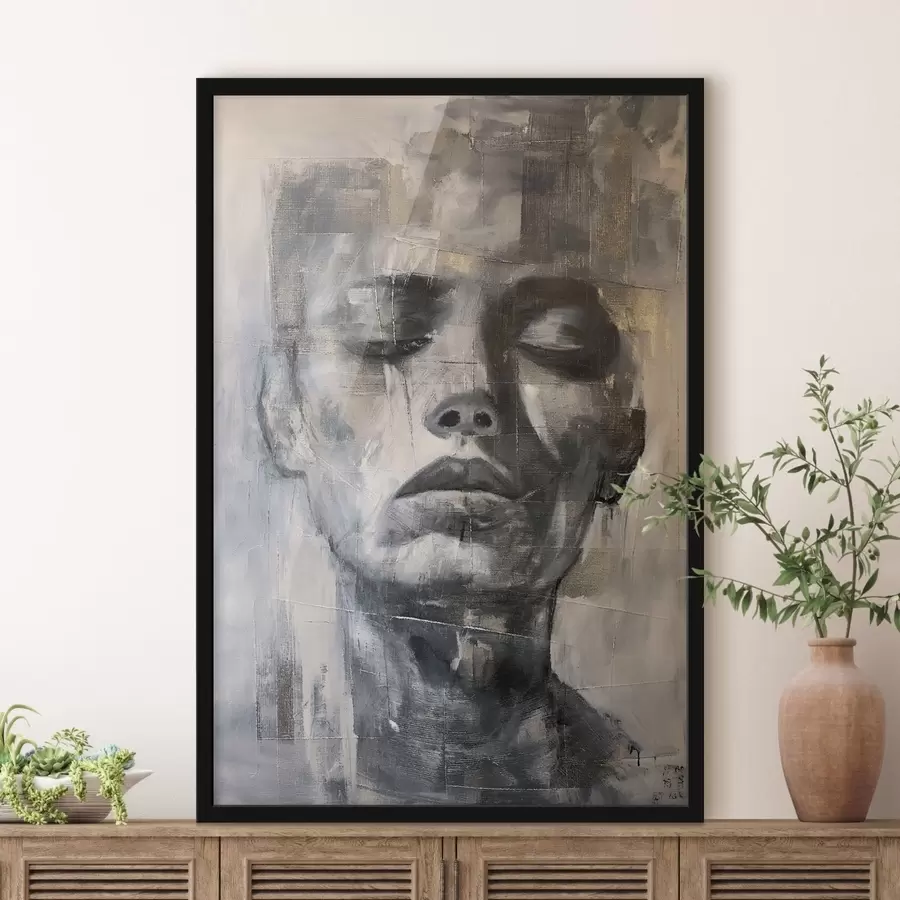 Fotobehang Portret met textuur f47482