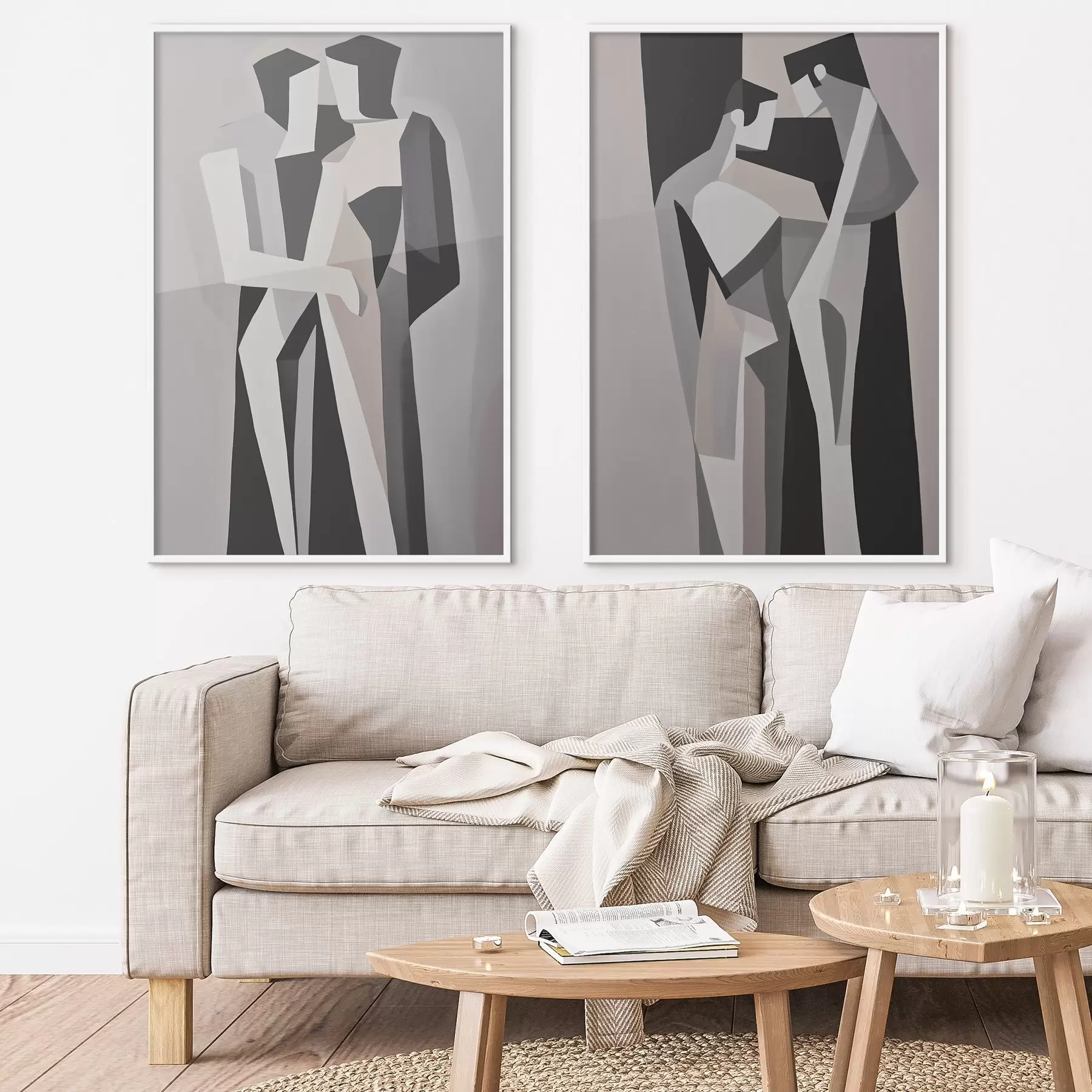 Fotobehang Abstracte geometrische koppels d00517