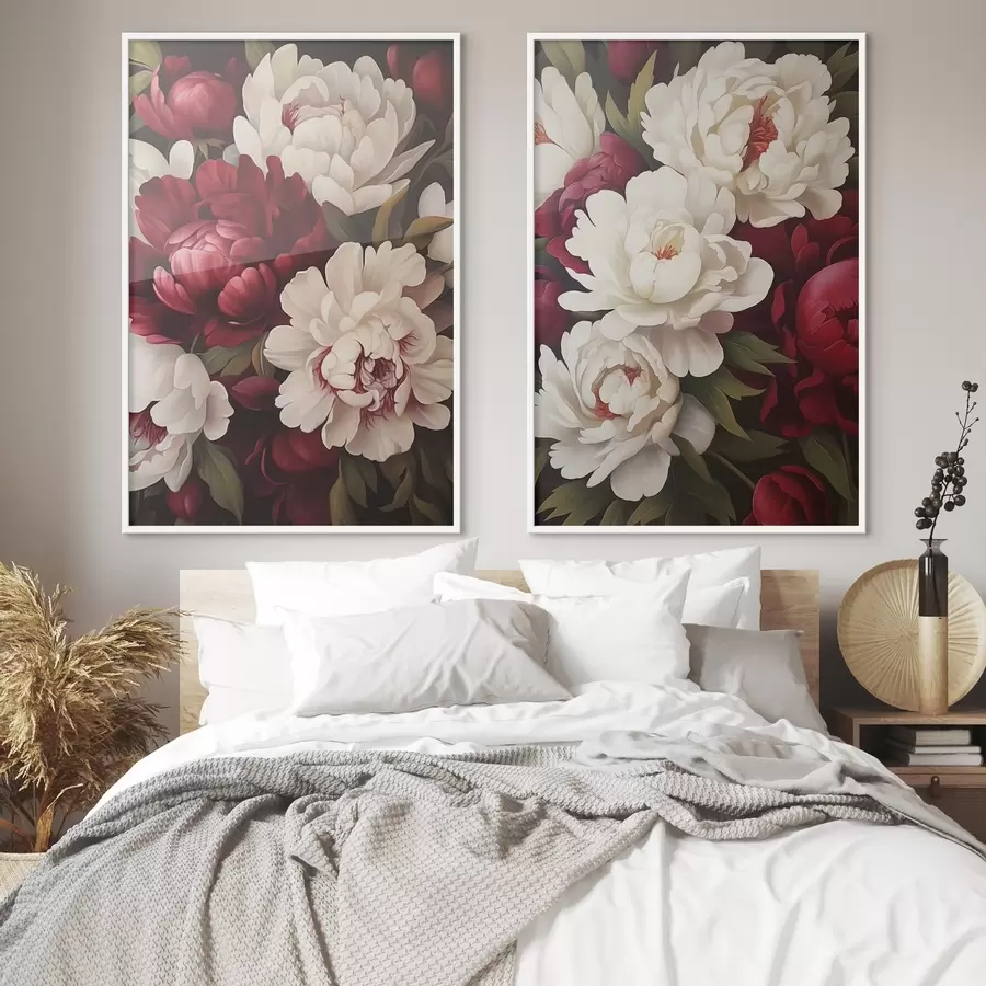 Fotobehang Pioenrozen d00548