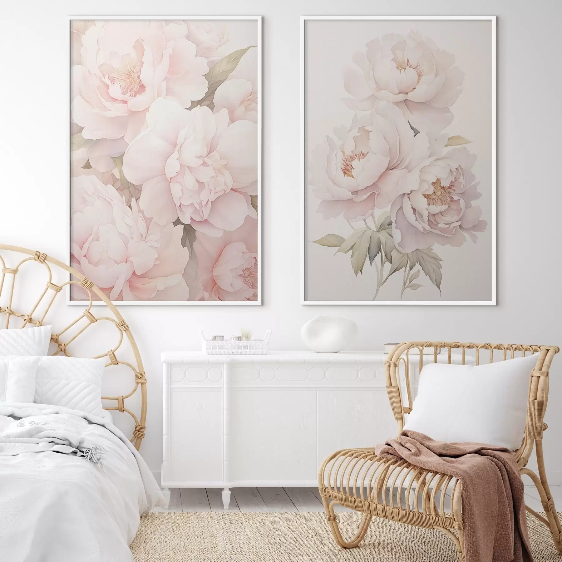 Fotobehang Fijne pioenrozen d00559