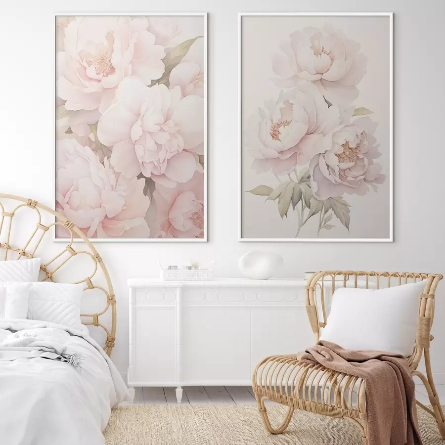 Fotobehang Fijne pioenrozen d00559