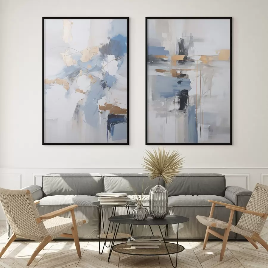 Fotobehang Moderne abstractie imitatie van schilderkunst d00588